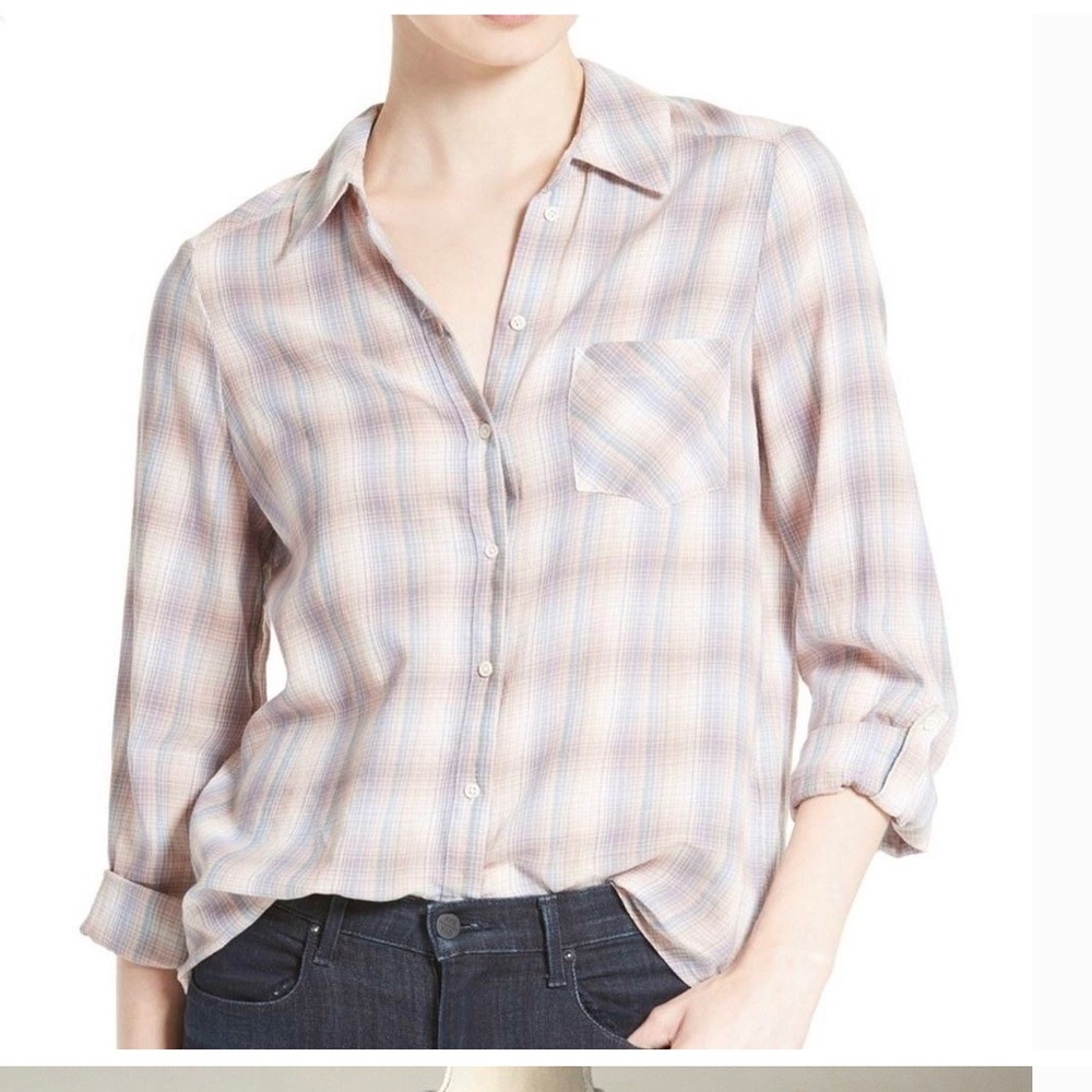 Joie Long Sleeve Button-Up Top
